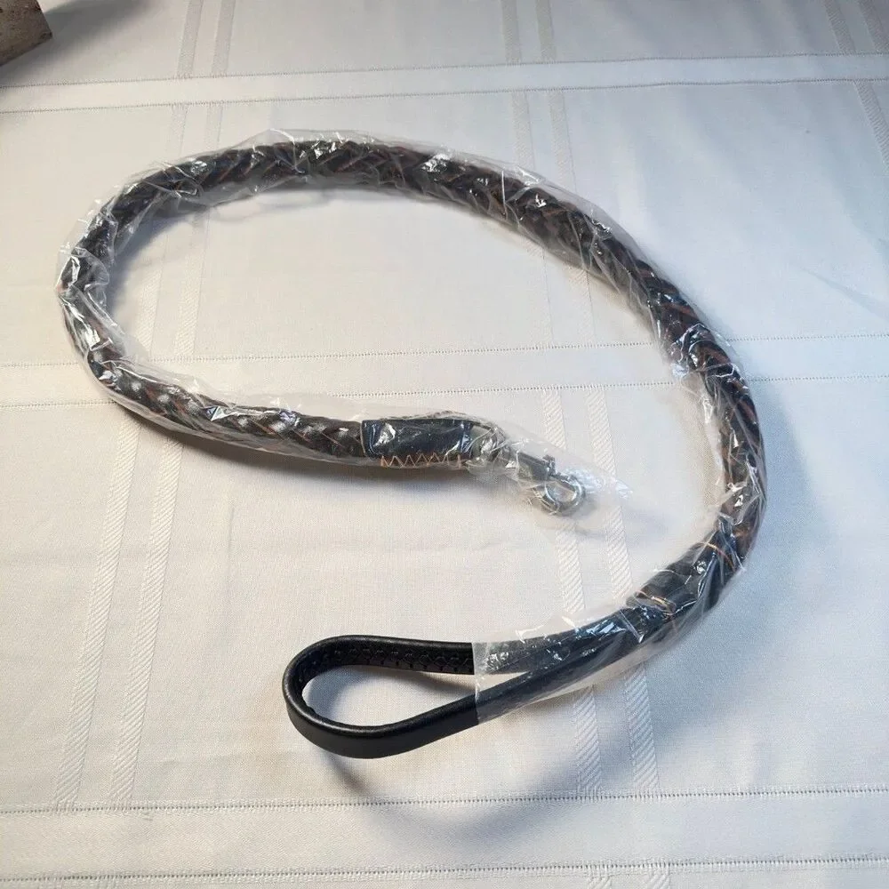 Dog leash Braided  Leather NWOT